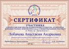 Сертификат Лобачевой Анастасии