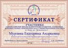 Сертификат Мурзиной Екатерины